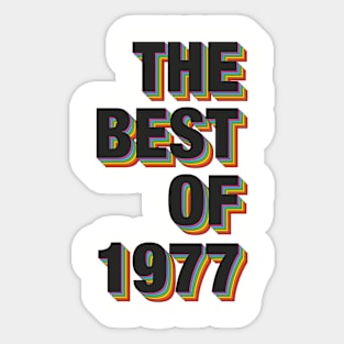 The Best Of 1977 Sticker